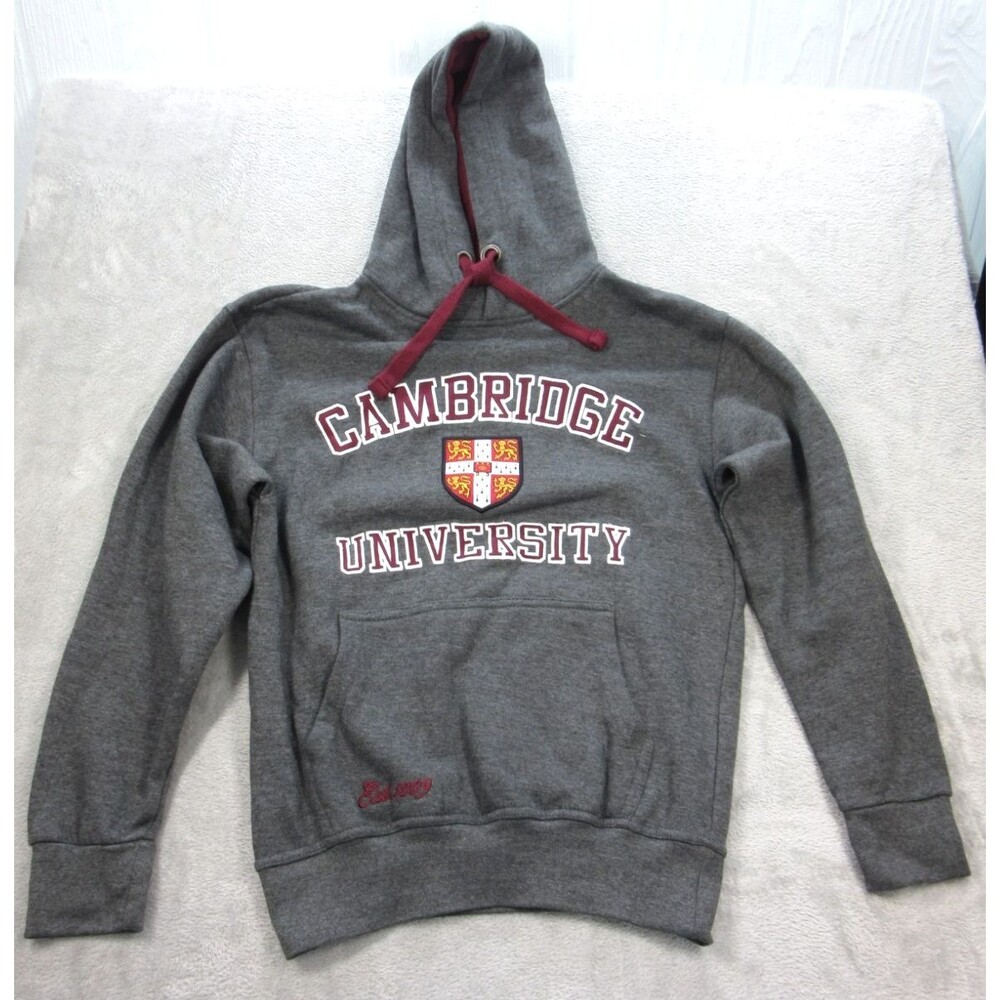 CAMBRIDGE, Official Hoodie Size Medium Giles & Co Gray Sweatshirt
